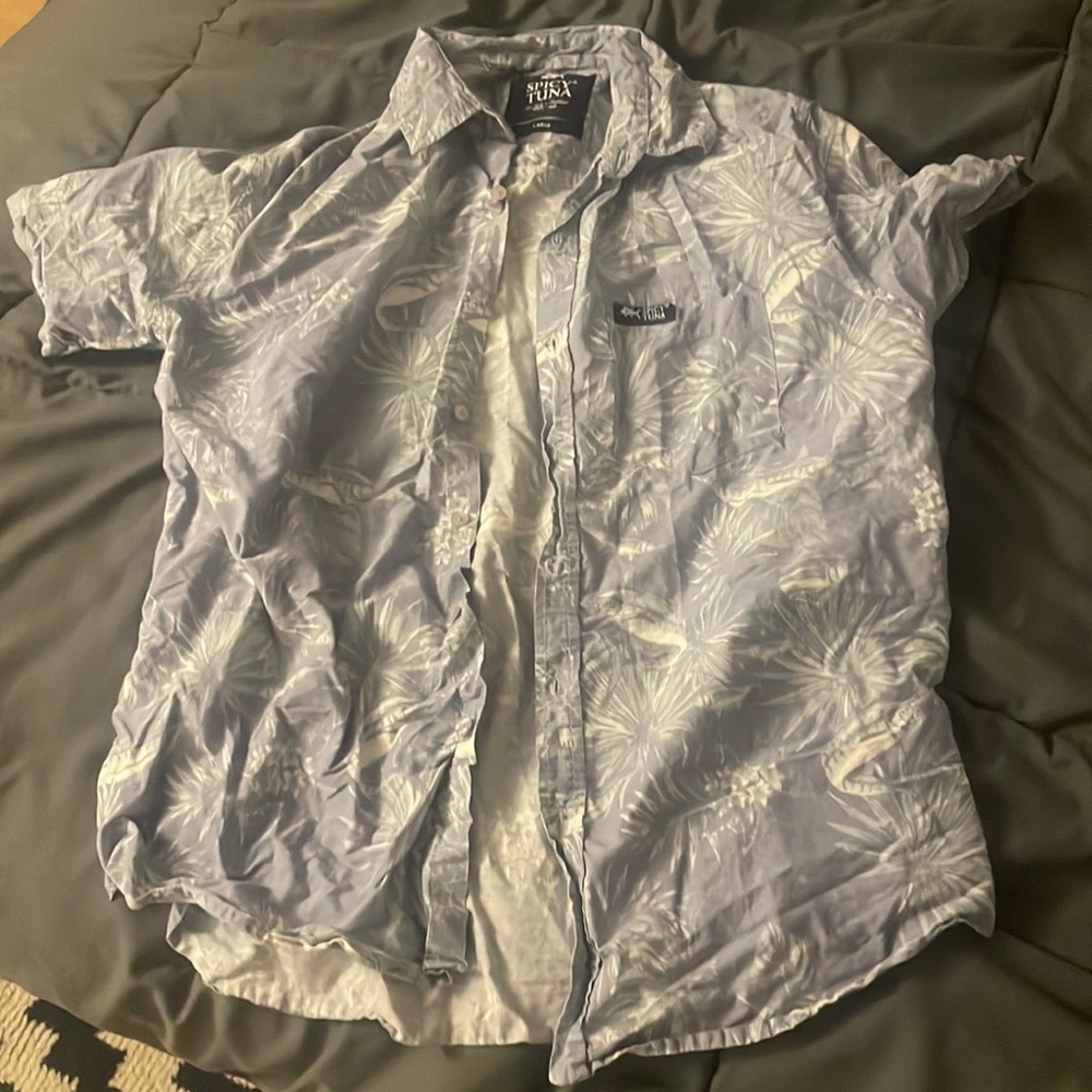 Spicy Tuna Short Sleeve Button down